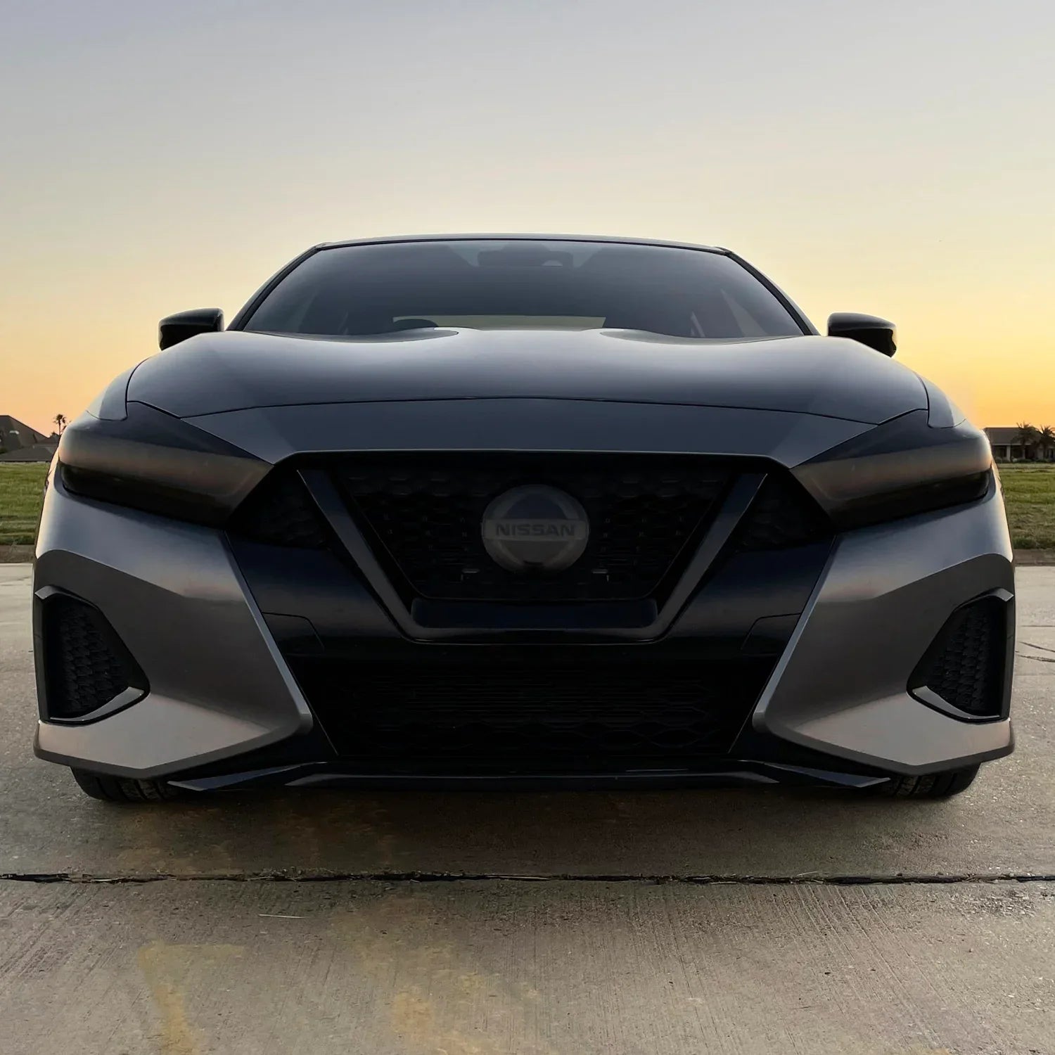 2019-2023 Nissan Maxima | Front Grill Trim Chrome Delete PreCut Vinyl Wrap