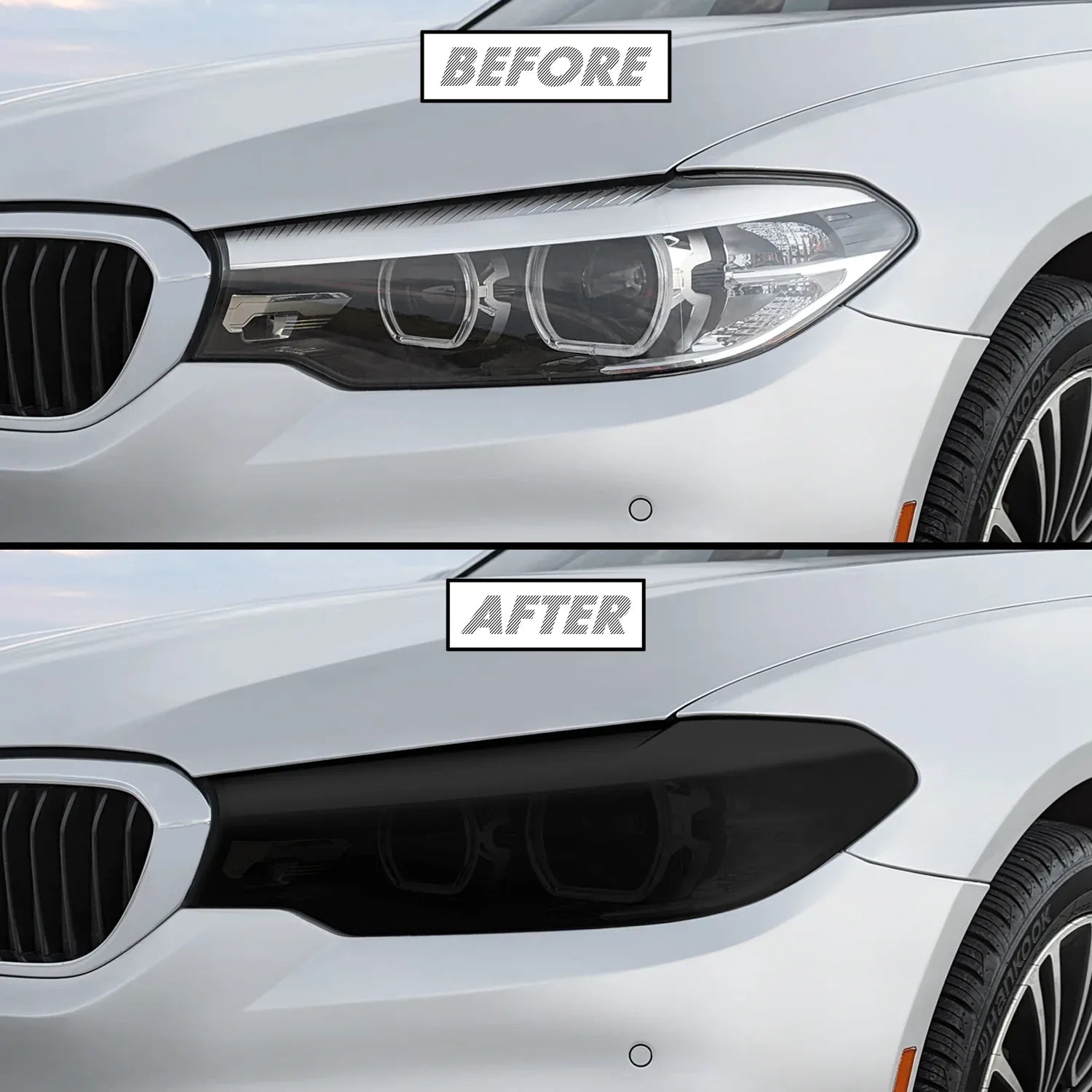 2017-2020 BMW 5 Series G30 | Headlight PreCut Tint Overlays
