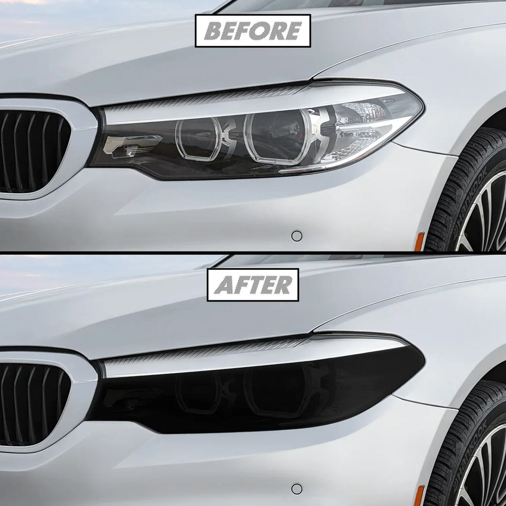 2017-2020 BMW 5 Series G30 | Headlight Cutout PreCut Tint Overlays