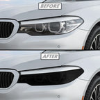 2017-2020 BMW 5 Series G30 | Headlight Cutout PreCut Tint Overlays