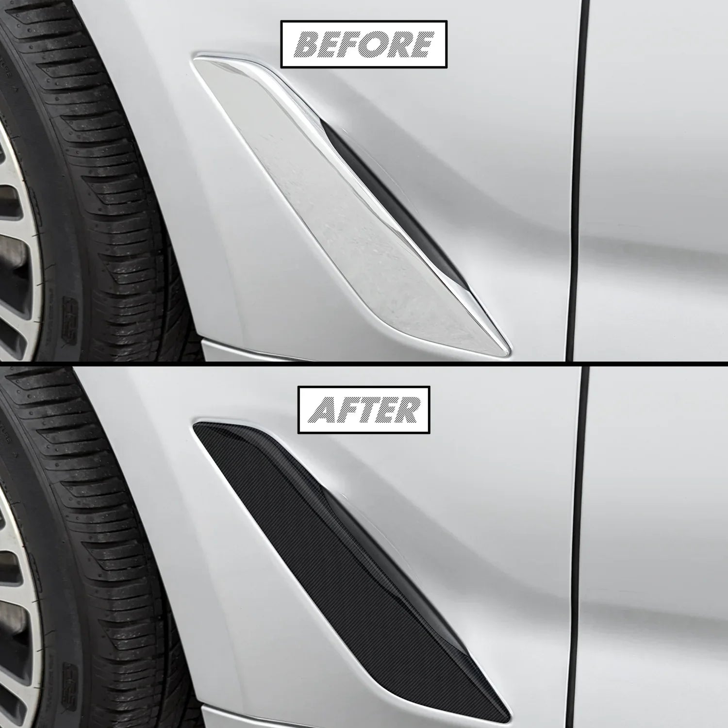 2017-2023 BMW 5 Series G30 | Fender Trim Chrome Delete PreCut Vinyl Wrap