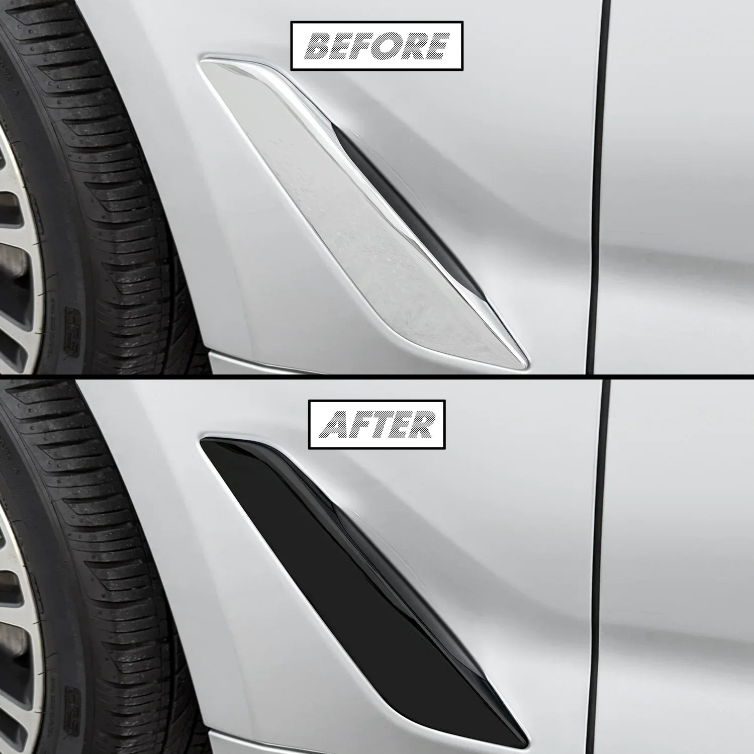 2017-2023 BMW 5 Series G30 | Fender Trim Chrome Delete PreCut Vinyl Wrap