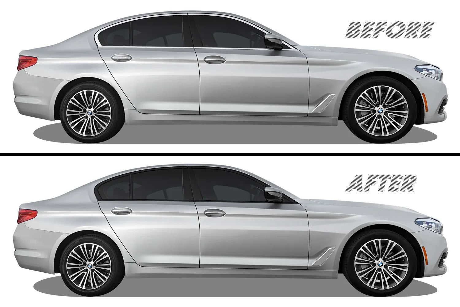 2017-2023 BMW 5 Series G30 | Window Trim Chrome Delete PreCut Vinyl Wrap
