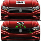 2019-2021 Volkswagen Jetta | Front Grill Trim Chrome Delete PreCut Vinyl Wrap