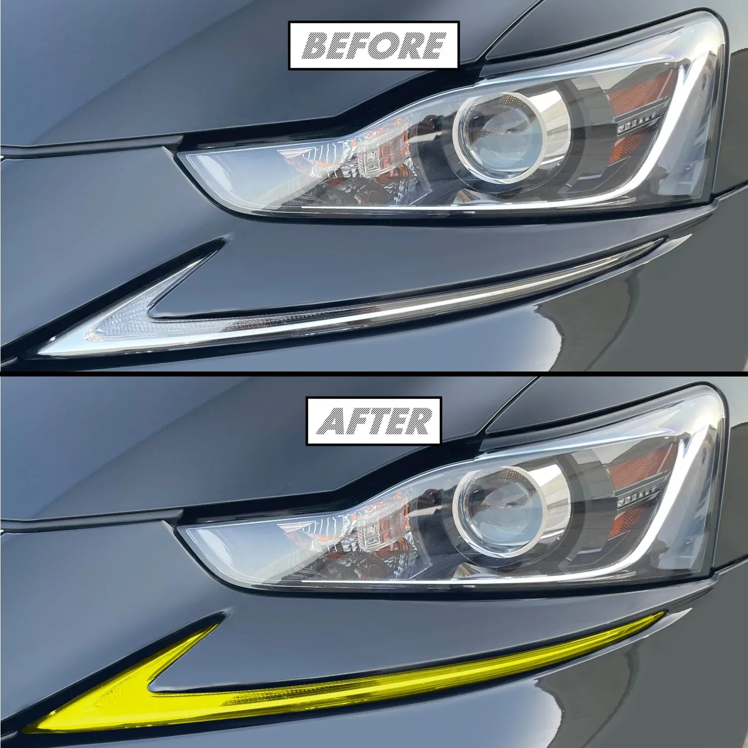 2017-2020 Lexus IS | DRL Turn Signal PreCut Tint Overlays