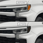 2022-2025 Chevrolet Silverado 1500 | Headlight Side Marker PreCut Tint Overlays