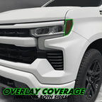2022-2025 Chevrolet Silverado 1500 | Headlight Side Marker PreCut Tint Overlays