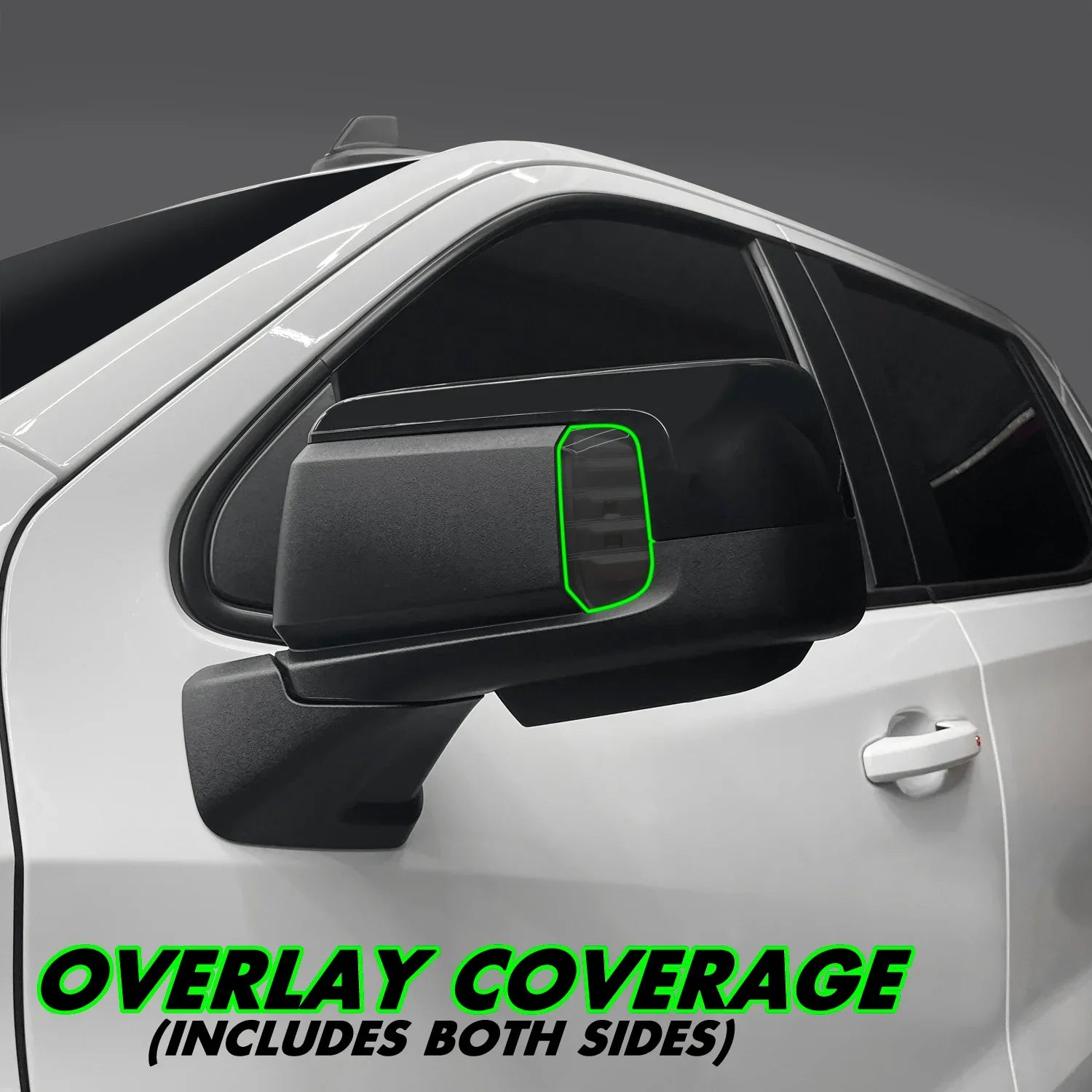2022-2025 Chevrolet Silverado 1500 | Mirror Turn Signal PreCut Tint Overlays