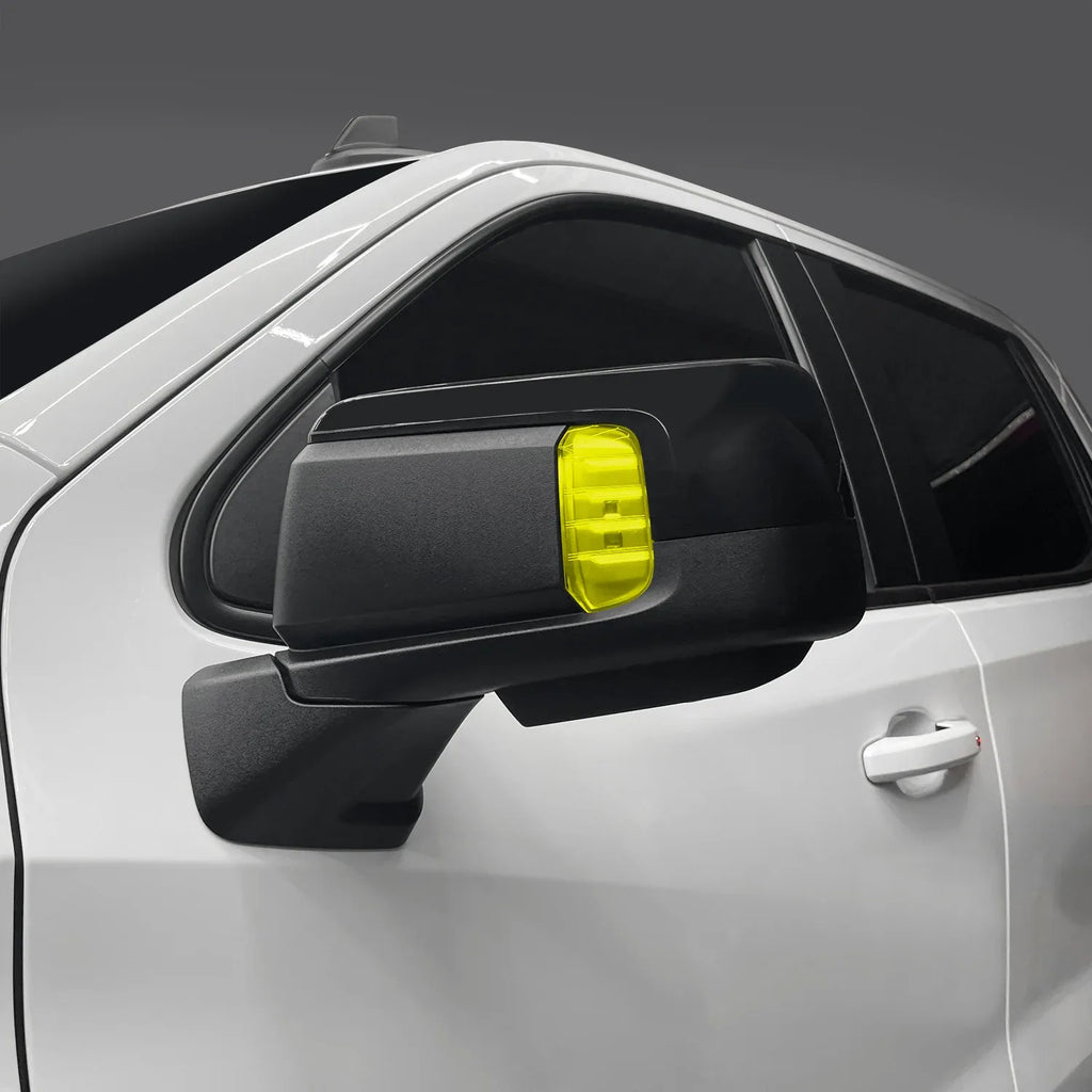 2022-2025 Chevrolet Silverado 1500 | Mirror Turn Signal PreCut Tint Overlays