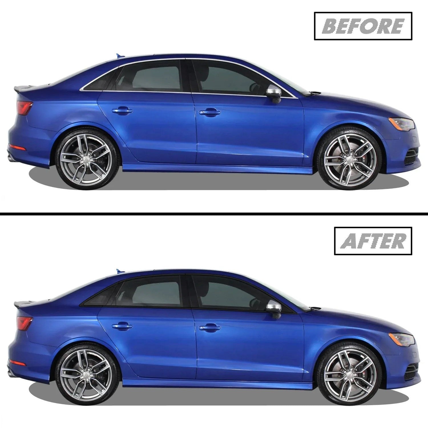 2014-2020 Audi A3 / S3 | Window Trim Chrome Delete PreCut Vinyl Wrap
