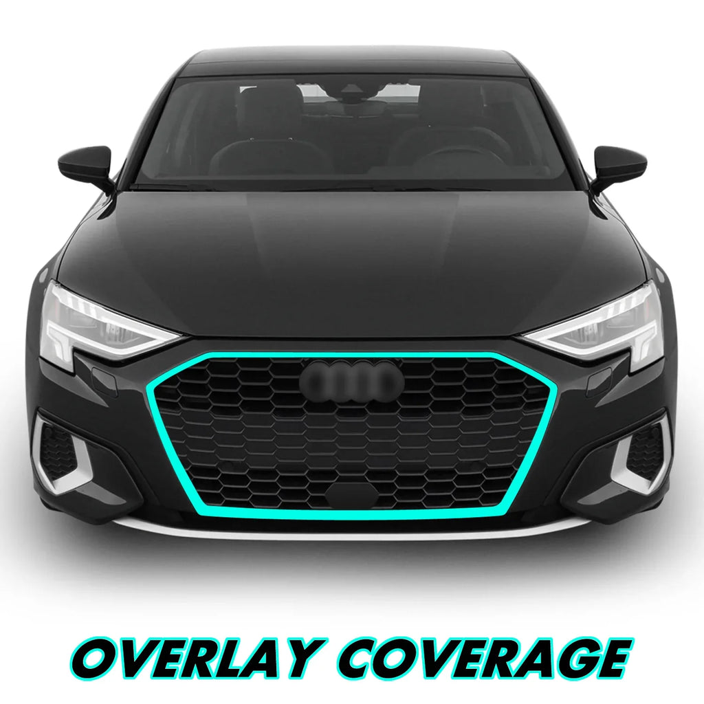 2022-2024 Audi A3 | Front Grill Trim Chrome Delete PreCut Vinyl Wrap