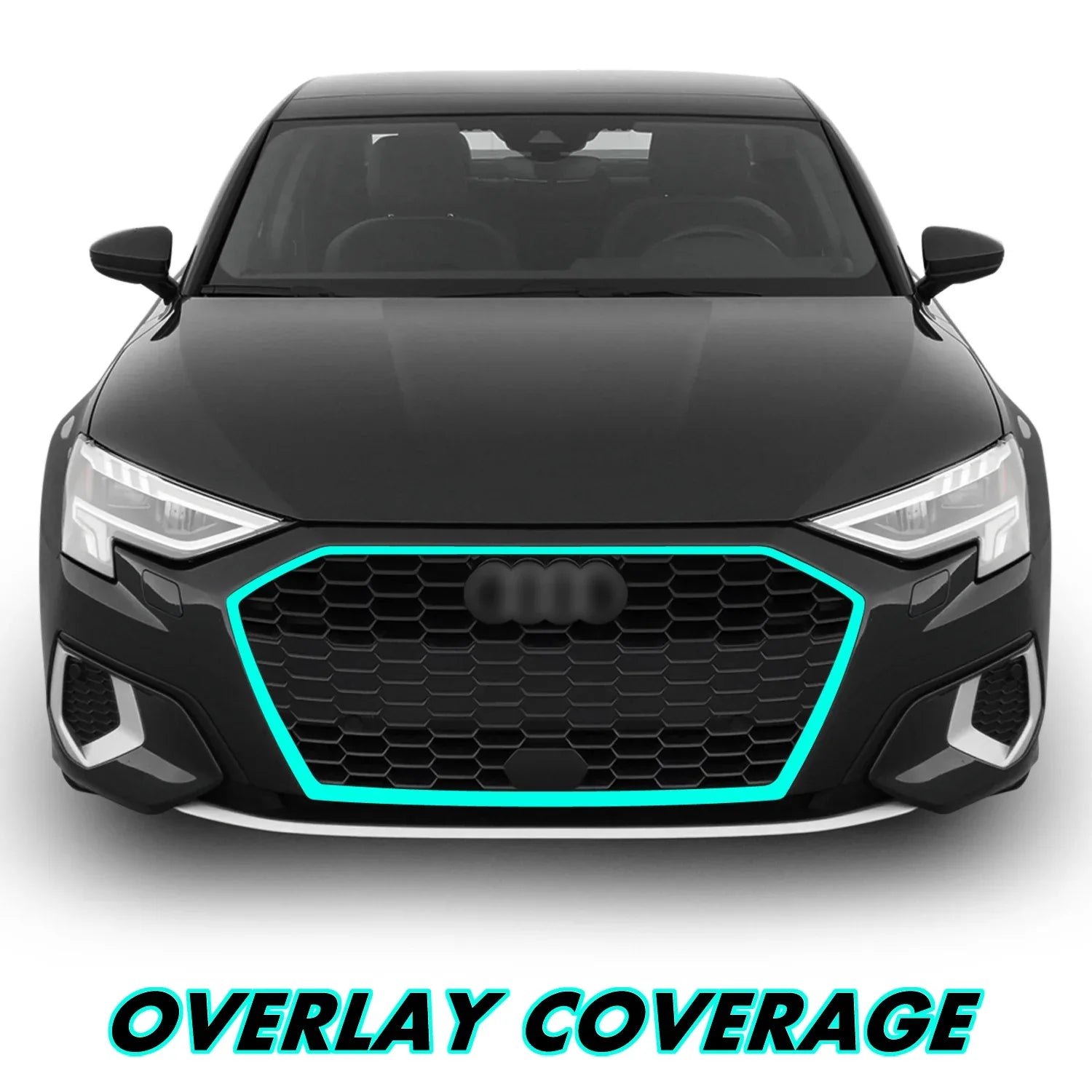 2022-2024 Audi A3 | Front Grill Trim Chrome Delete PreCut Vinyl Wrap