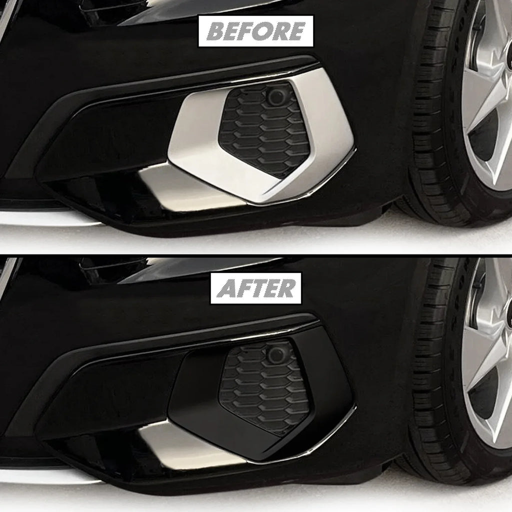 2022-2024 Audi A3 | Front Bumper Side Vent Trim Chrome Delete PreCut Vinyl Wrap