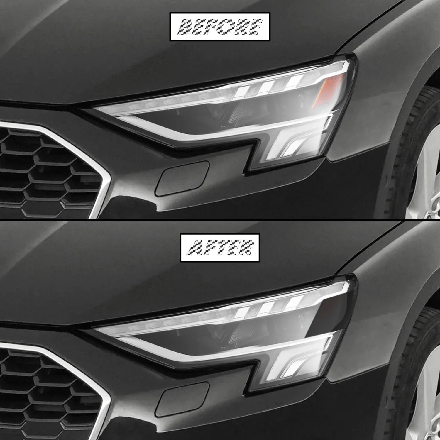 2022-2024 Audi A3 | Headlight Side Marker PreCut Tint Overlays