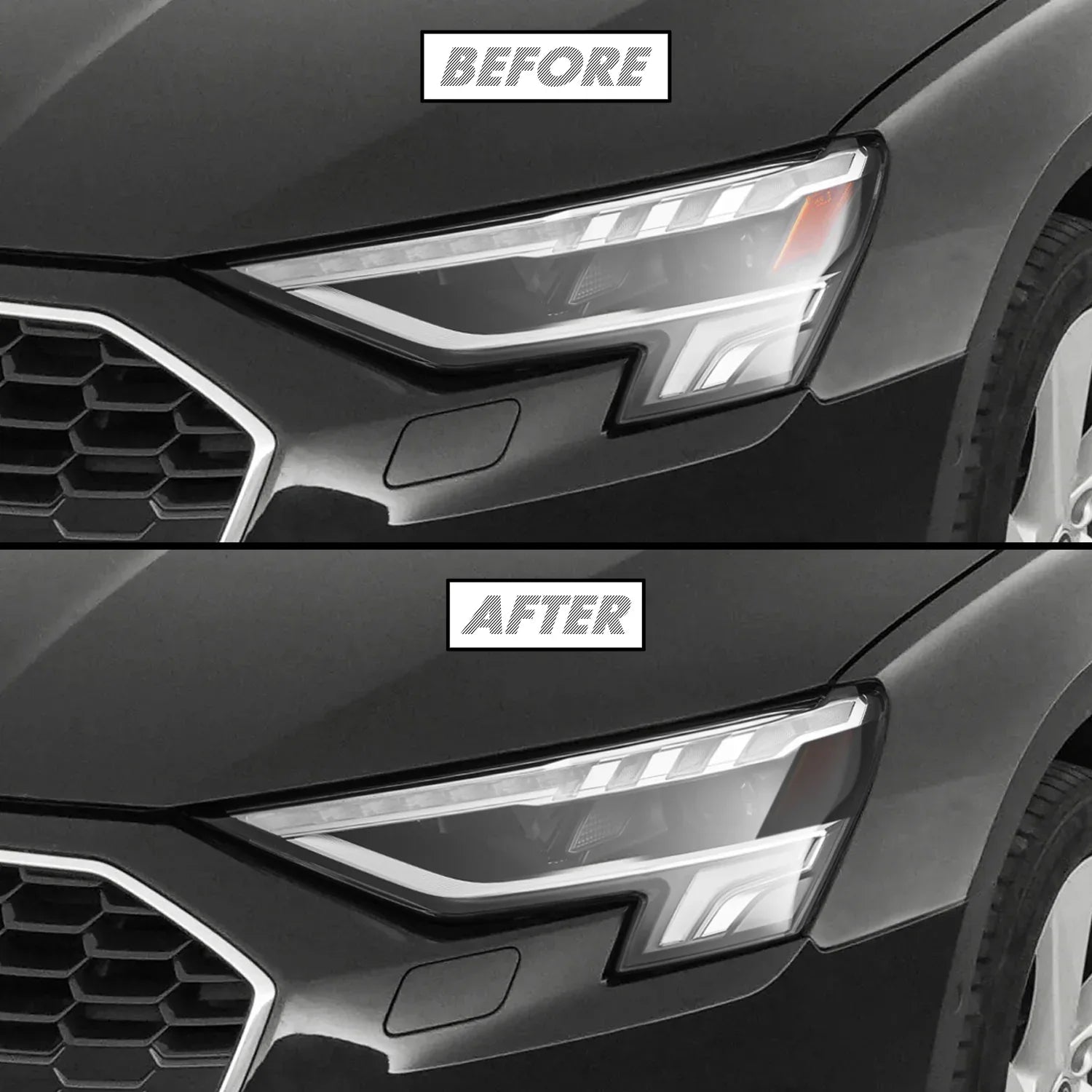 2022-2024 Audi A3 | Headlight Side Marker PreCut Tint Overlays