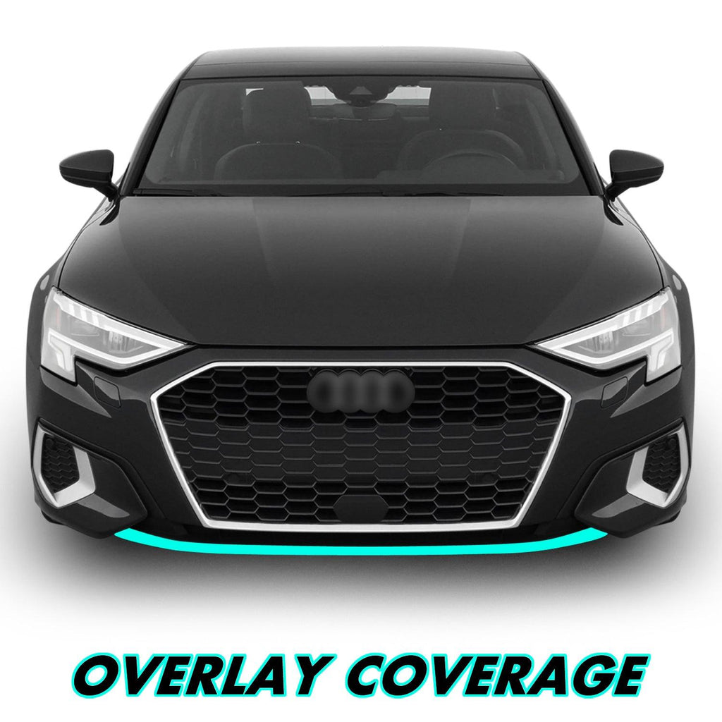 2022-2024 Audi A3 | Front Bumper Lower Lip Trim Chrome Delete PreCut Vinyl Wrap
