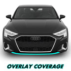 2022-2024 Audi A3 | Front Bumper Lower Lip Trim Chrome Delete PreCut Vinyl Wrap