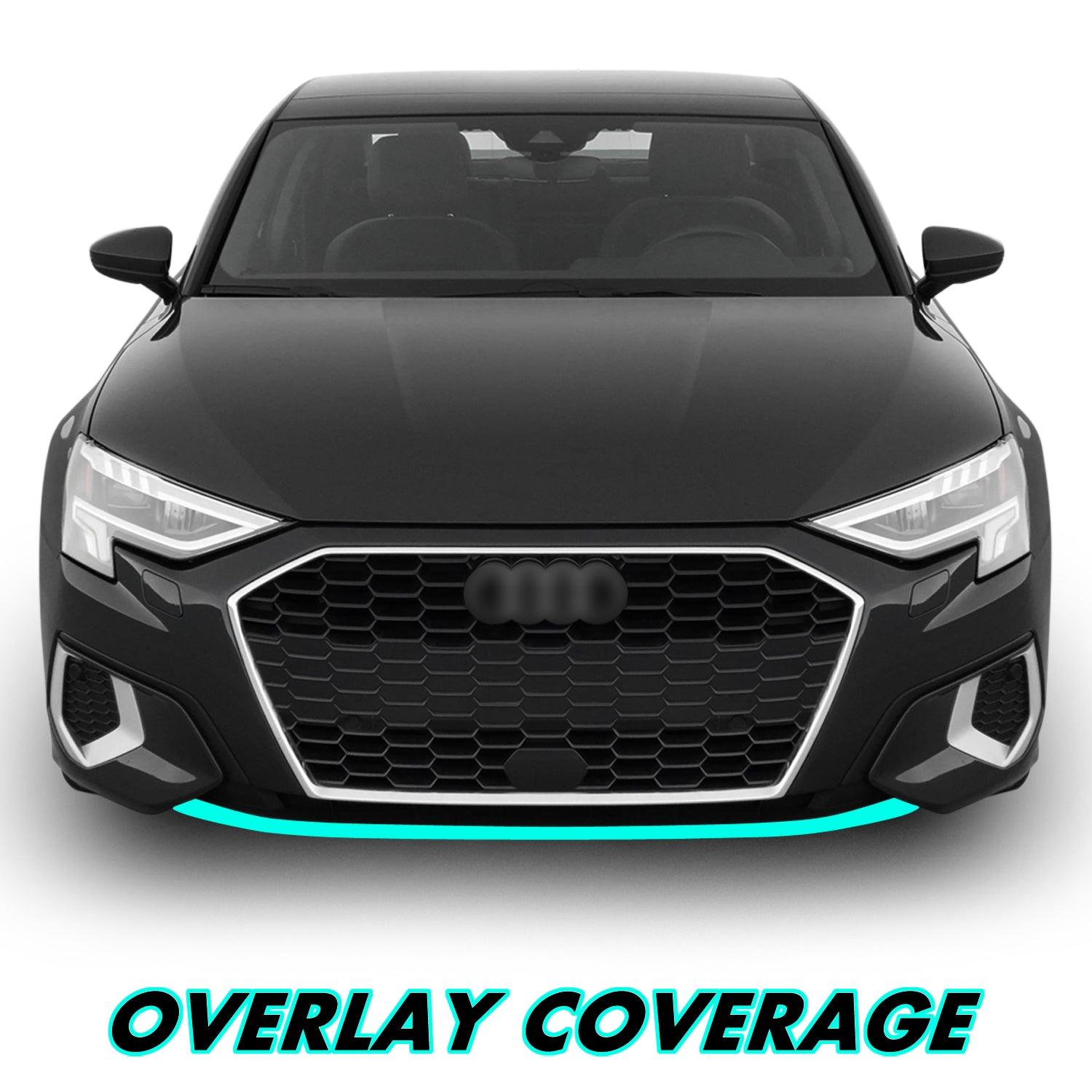 2022-2024 Audi A3 | Front Bumper Lower Lip Trim Chrome Delete PreCut Vinyl Wrap
