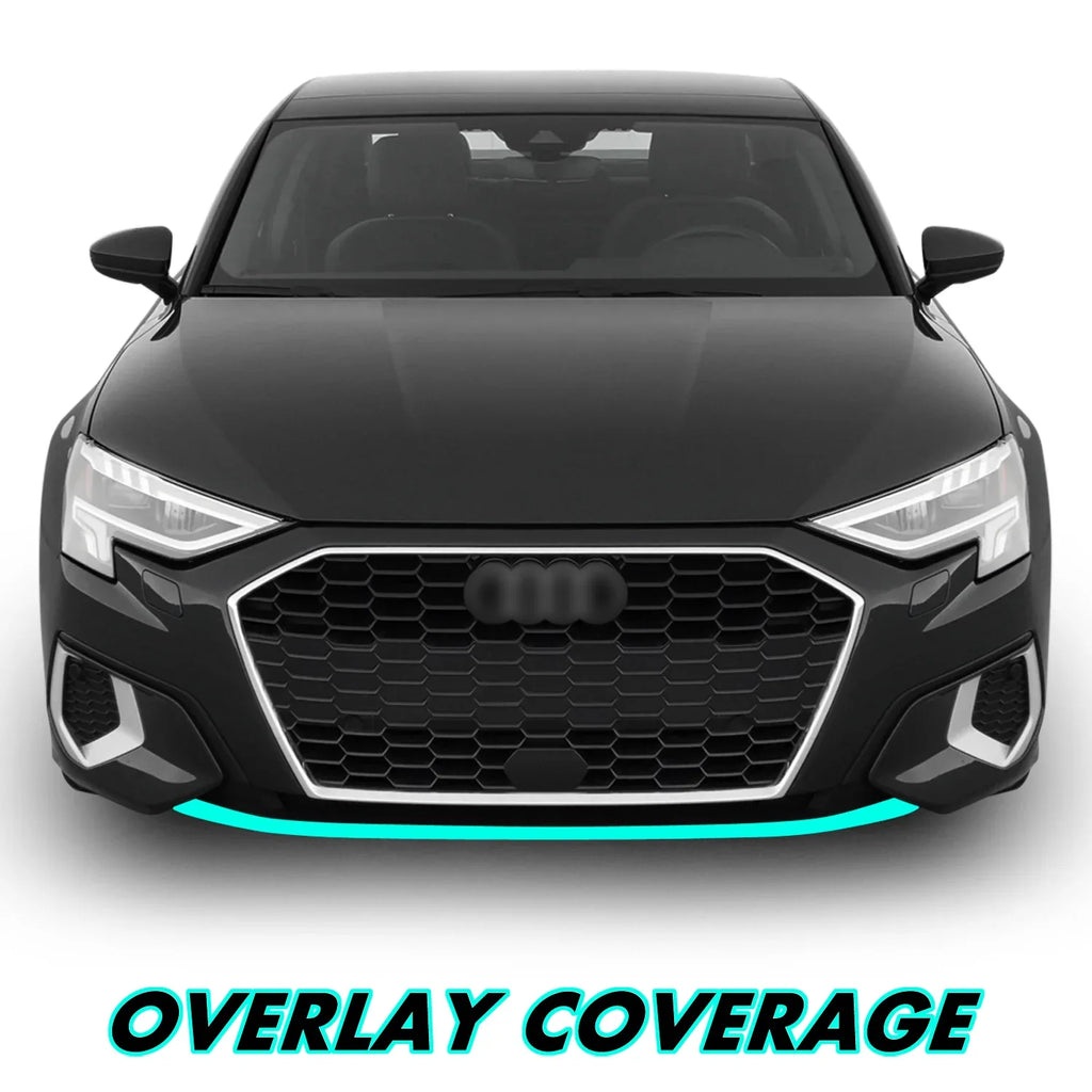 2022-2024 Audi A3 | Front Bumper Lower Lip Trim Chrome Delete PreCut Vinyl Wrap