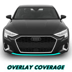 2022-2024 Audi A3 | Front Bumper Lower Lip Trim Chrome Delete PreCut Vinyl Wrap