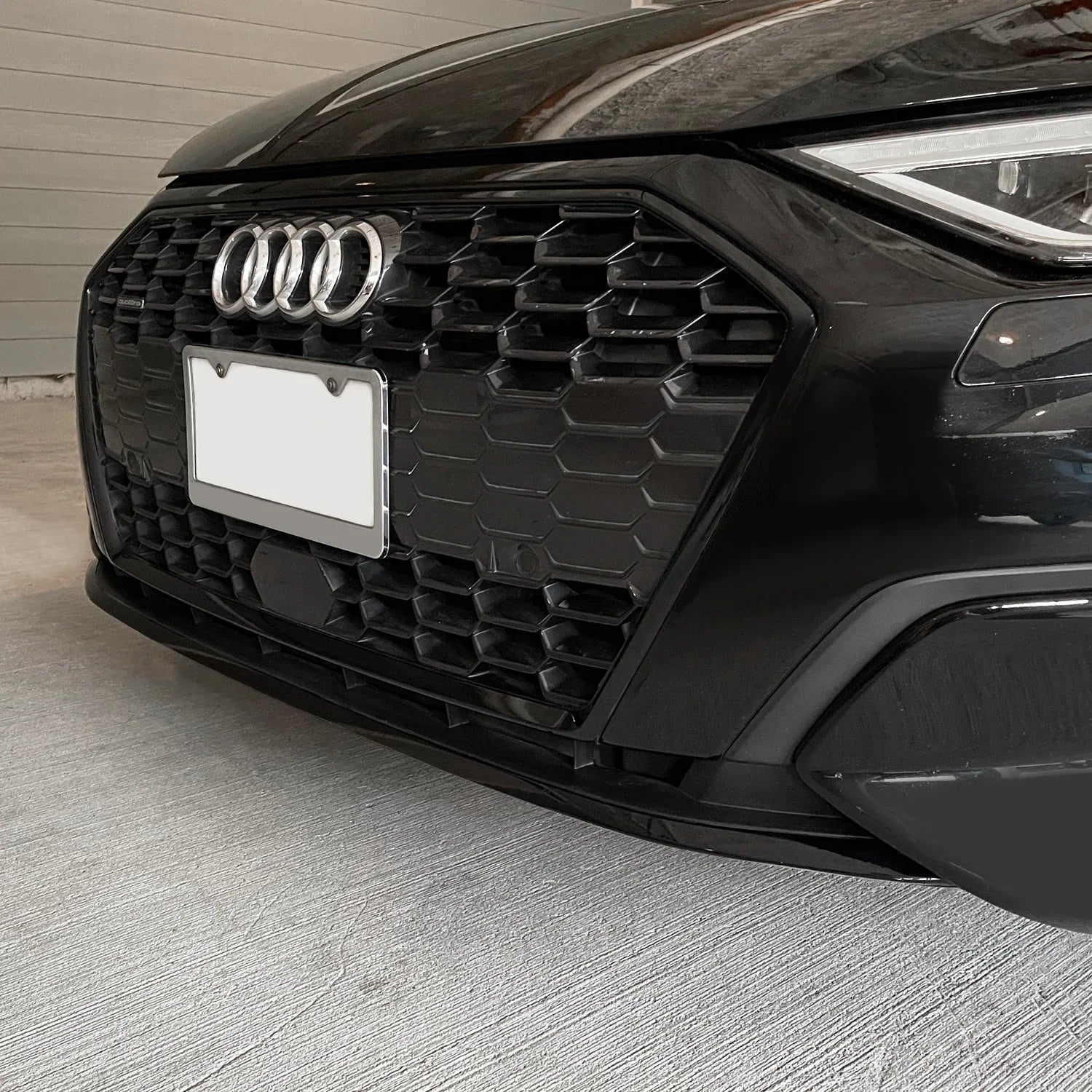 2022-2024 Audi A3 | Front Bumper Lower Lip Trim Chrome Delete PreCut Vinyl Wrap