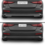 2022-2024 Audi A3 | Rear Bumper Diffuser Trim Chrome Delete PreCut Vinyl Wrap
