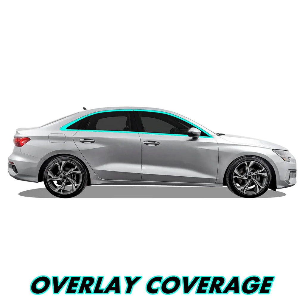 2022-2026 Audi A3 | Window Trim Chrome Delete PreCut Vinyl Wrap
