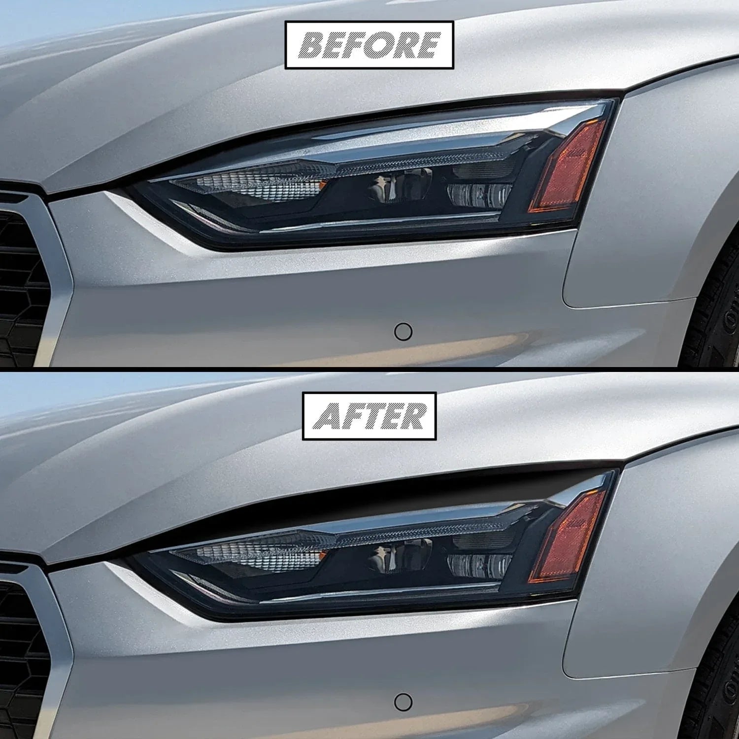 2020-2024 Audi A5 / S5 / RS5 | Headlight Eyelid PreCut Vinyl Overlays