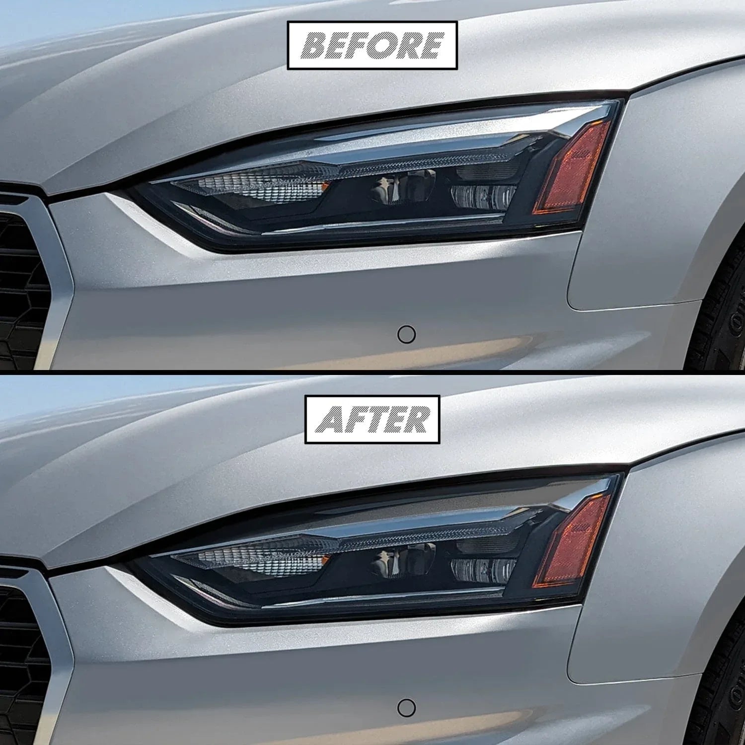 2020-2024 Audi A5 / S5 / RS5 | Headlight Eyelid PreCut Vinyl Overlays
