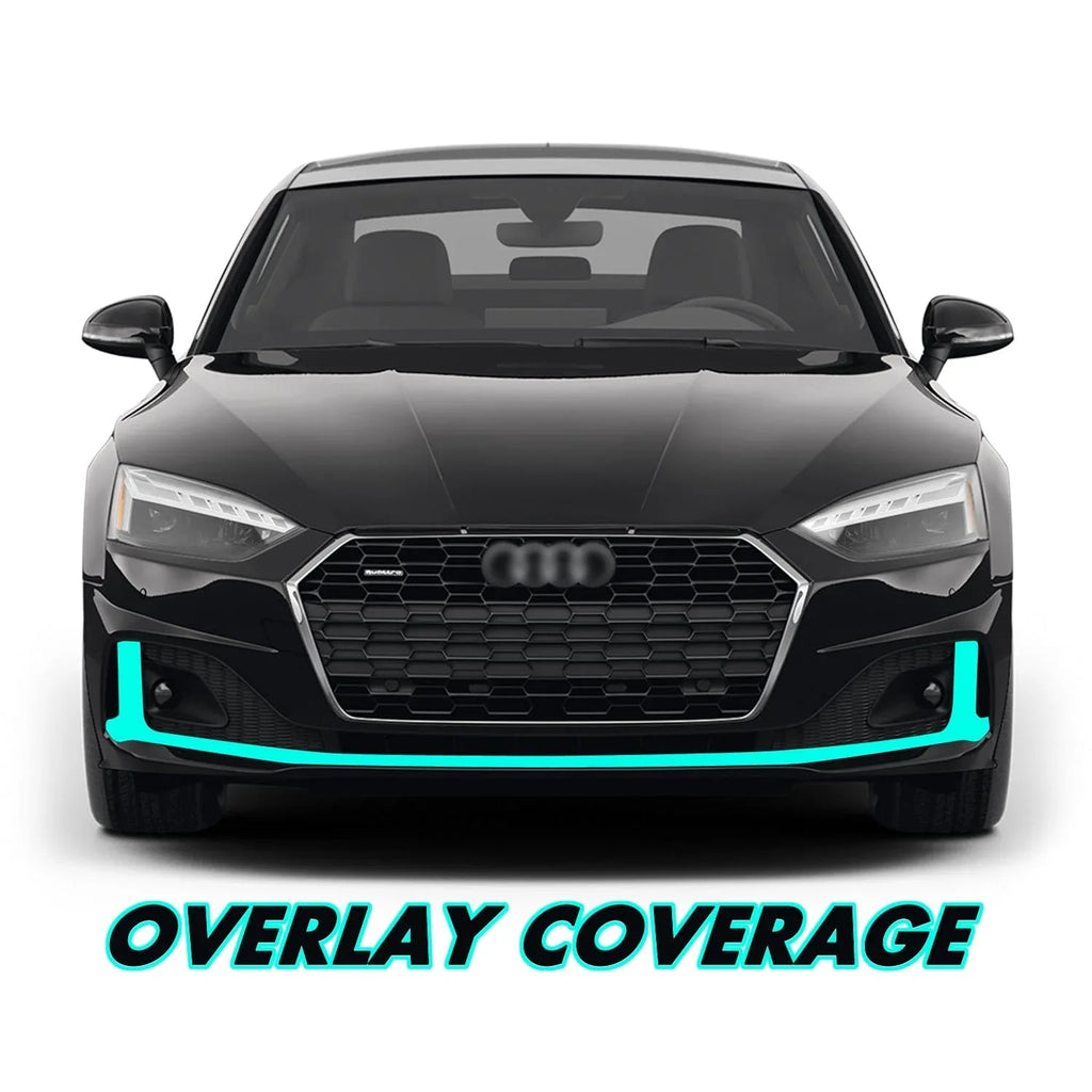 2020-2024 Audi A5 | Front Bumper Lower Lip Trim Chrome Delete PreCut Vinyl Wrap