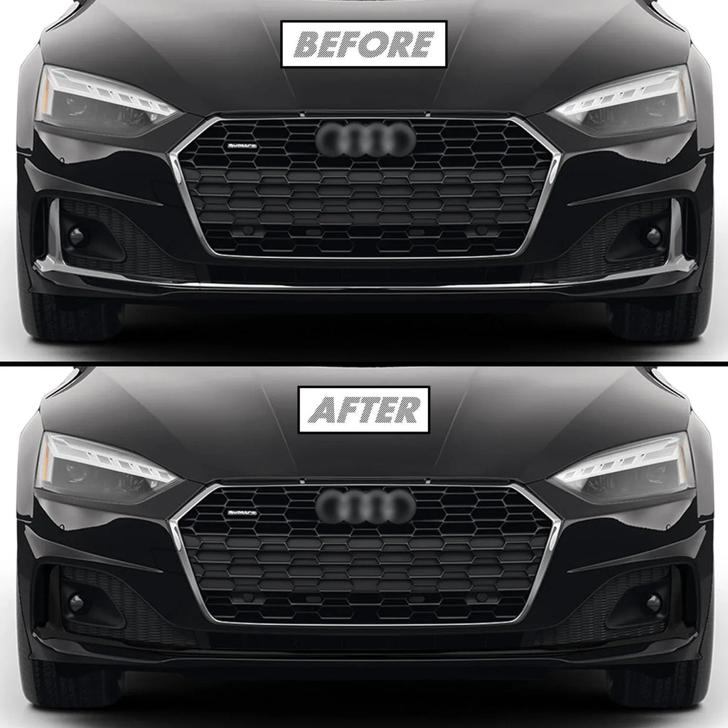 2020-2024 Audi A5 | Front Bumper Lower Lip Trim Chrome Delete PreCut Vinyl Wrap