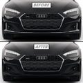 2020-2024 Audi A5 | Front Bumper Lower Lip Trim Chrome Delete PreCut Vinyl Wrap