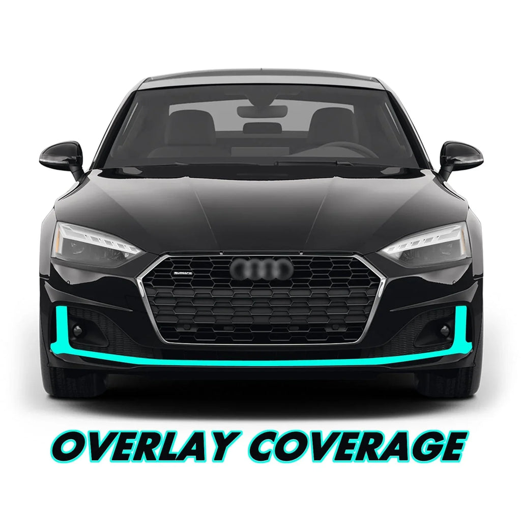 2020-2024 Audi A5 | Front Bumper Lower Lip Trim Chrome Delete PreCut Vinyl Wrap