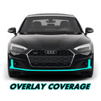 2020-2024 Audi A5 | Front Bumper Lower Lip Trim Chrome Delete PreCut Vinyl Wrap