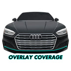 2018-2023 Audi A5 / S5 Coupe | Front Bumper Lower Lip Trim Chrome Delete PreCut Vinyl Wrap