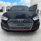2018-2023 Audi A5 / S5 Coupe | Front Bumper Lower Lip Trim Chrome Delete PreCut Vinyl Wrap