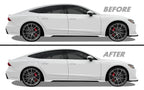 2019-2024 Audi A7 / S7 / RS7 | Window Trim Chrome Delete PreCut Vinyl Wrap