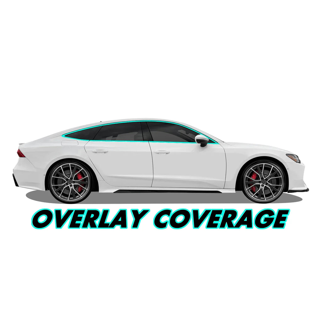 2019-2024 Audi A7 / S7 / RS7 | Window Trim Chrome Delete PreCut Vinyl Wrap