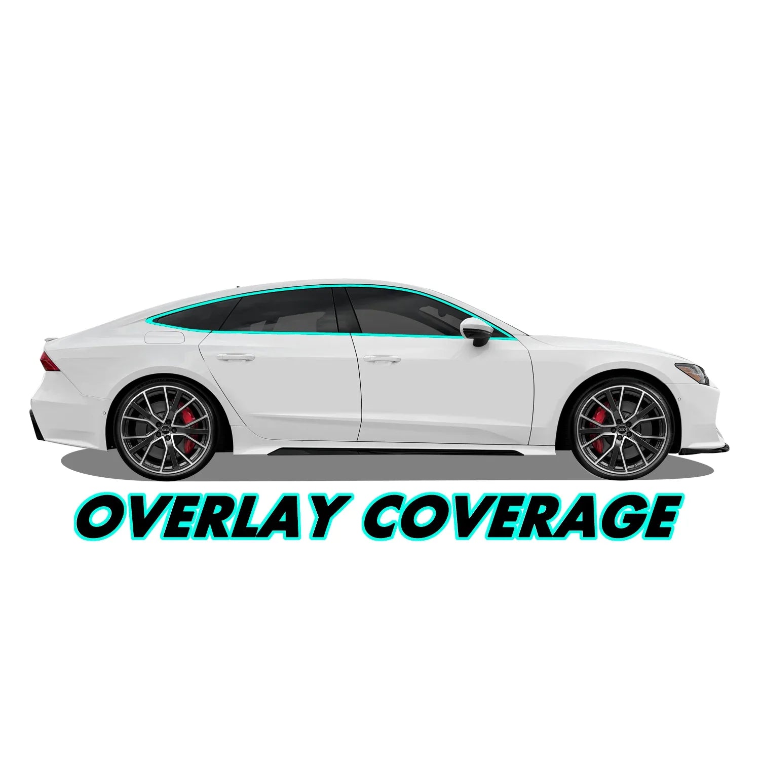 2019-2024 Audi A7 / S7 / RS7 | Window Trim Chrome Delete PreCut Vinyl Wrap