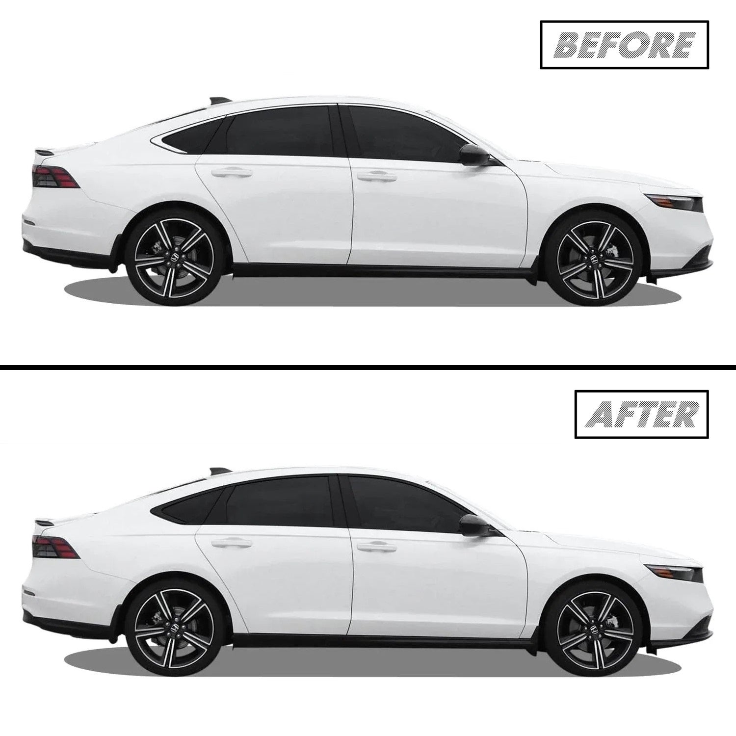 2023-2026 Honda Accord | Window Trim Chrome Delete PreCut Vinyl Wrap