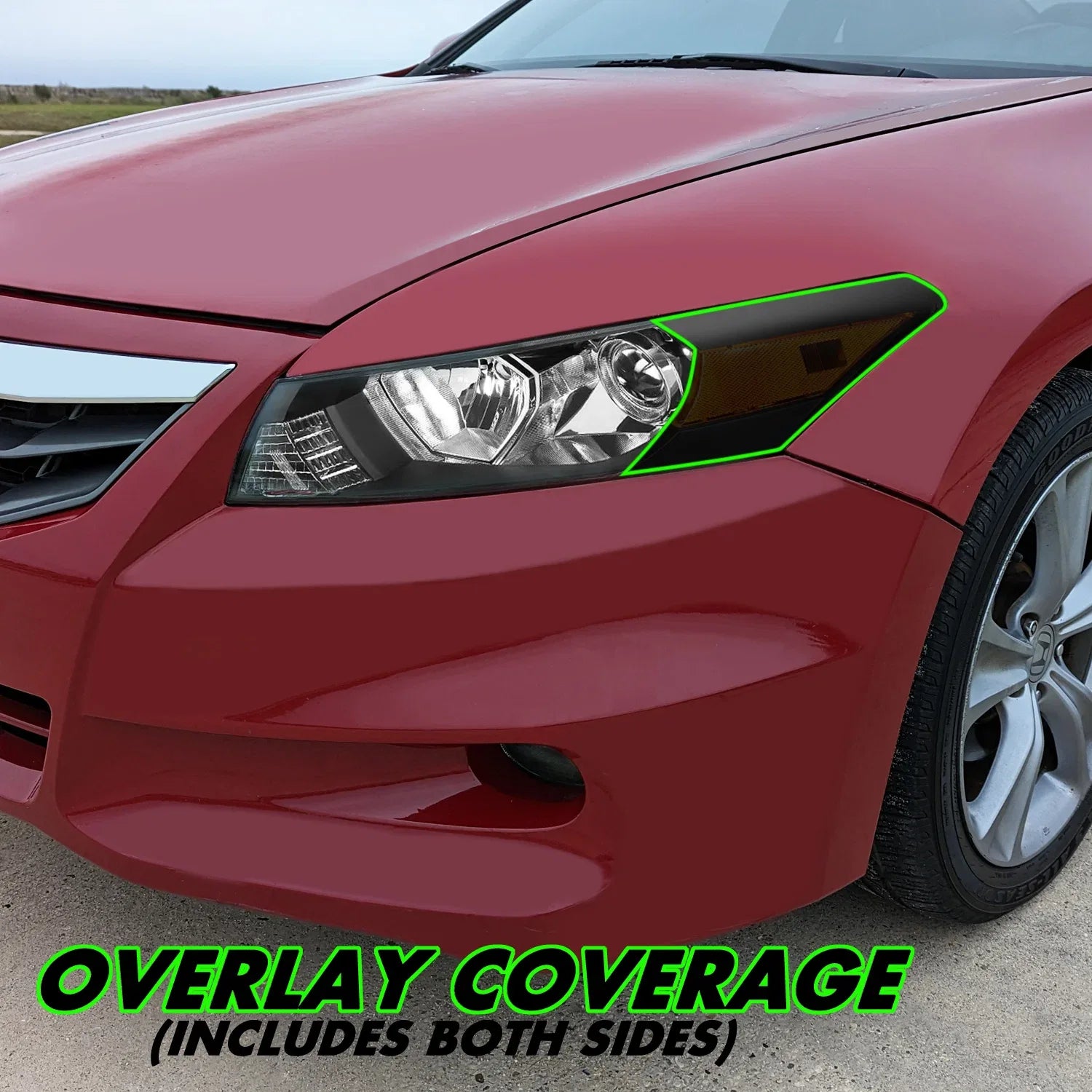 2008-2012 Honda Accord Coupe | Headlight Side Marker PreCut Tint Overlays