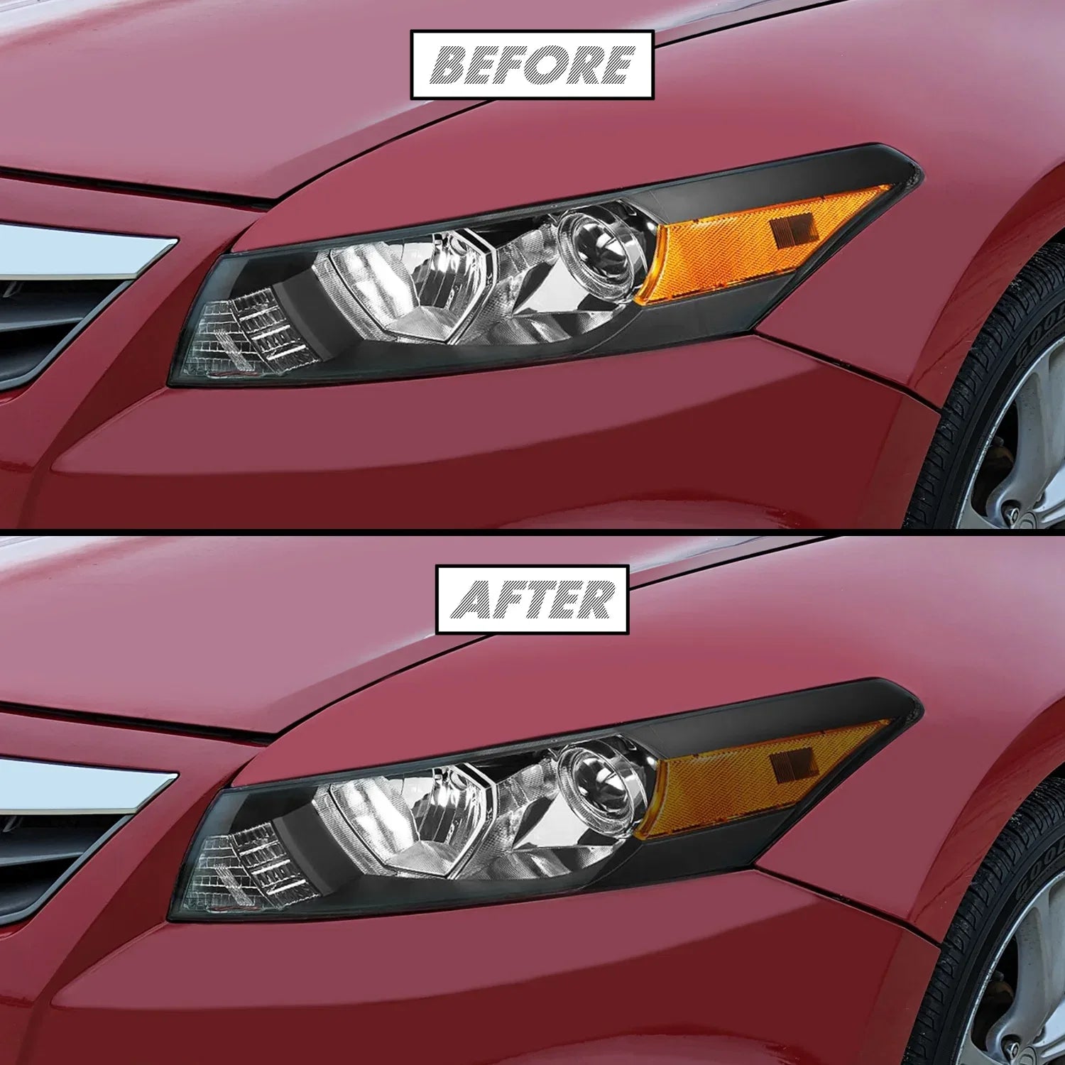 2008-2012 Honda Accord Coupe | Headlight Side Marker PreCut Tint Overlays