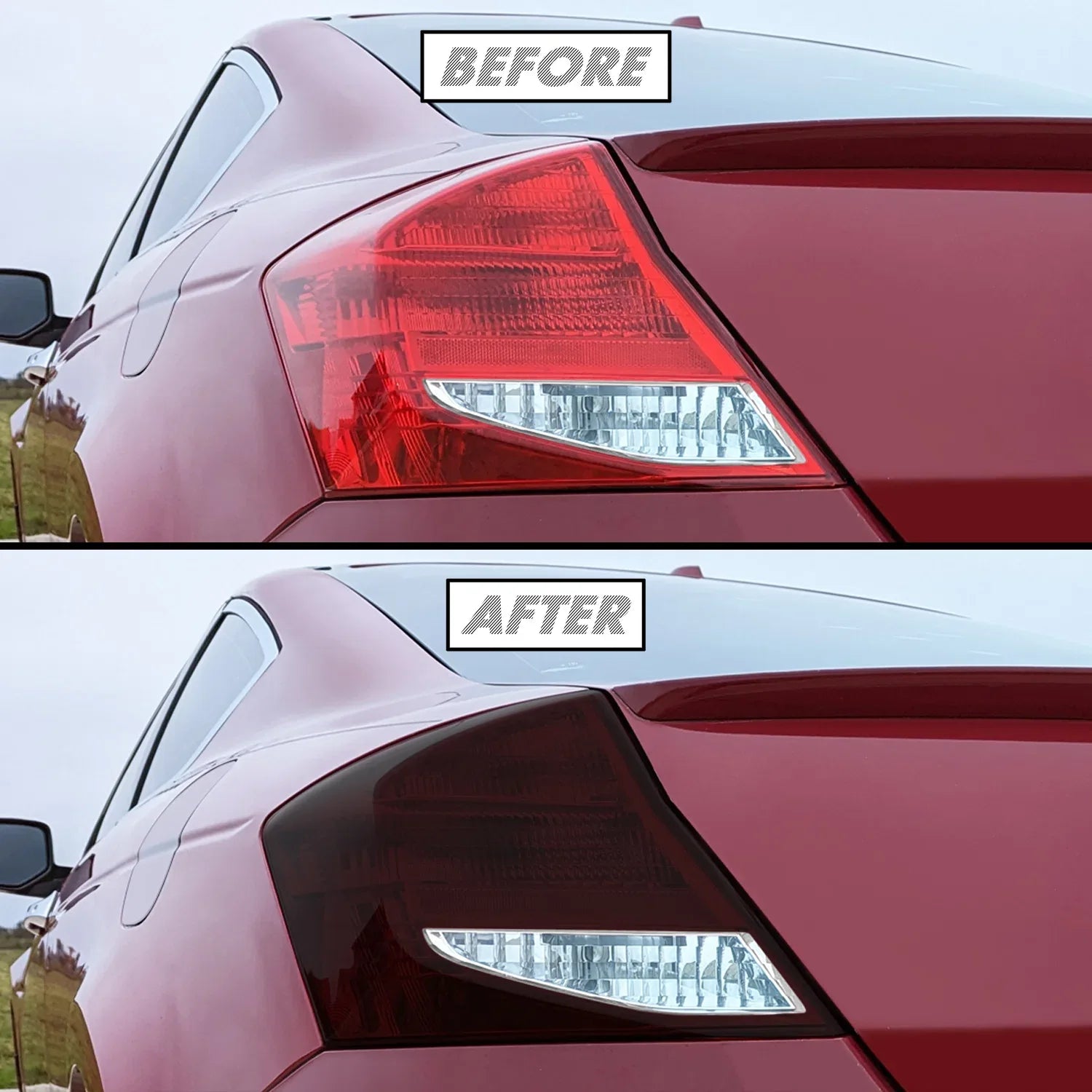 2011-2012 Honda Accord Coupe | Tail Light Cutout PreCut Tint Overlays