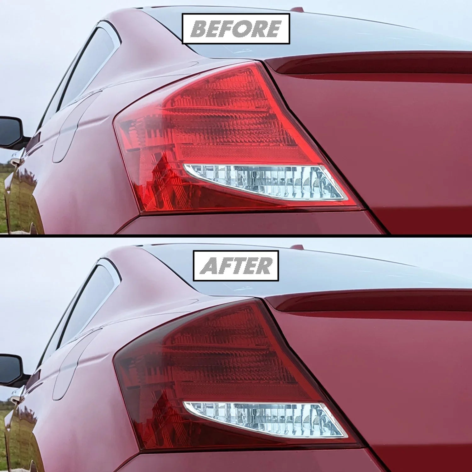 2011-2012 Honda Accord Coupe | Tail Light Cutout PreCut Tint Overlays