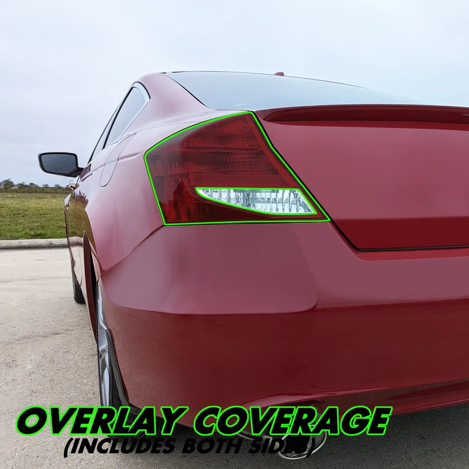 2011-2012 Honda Accord Coupe | Tail Light Cutout PreCut Tint Overlays