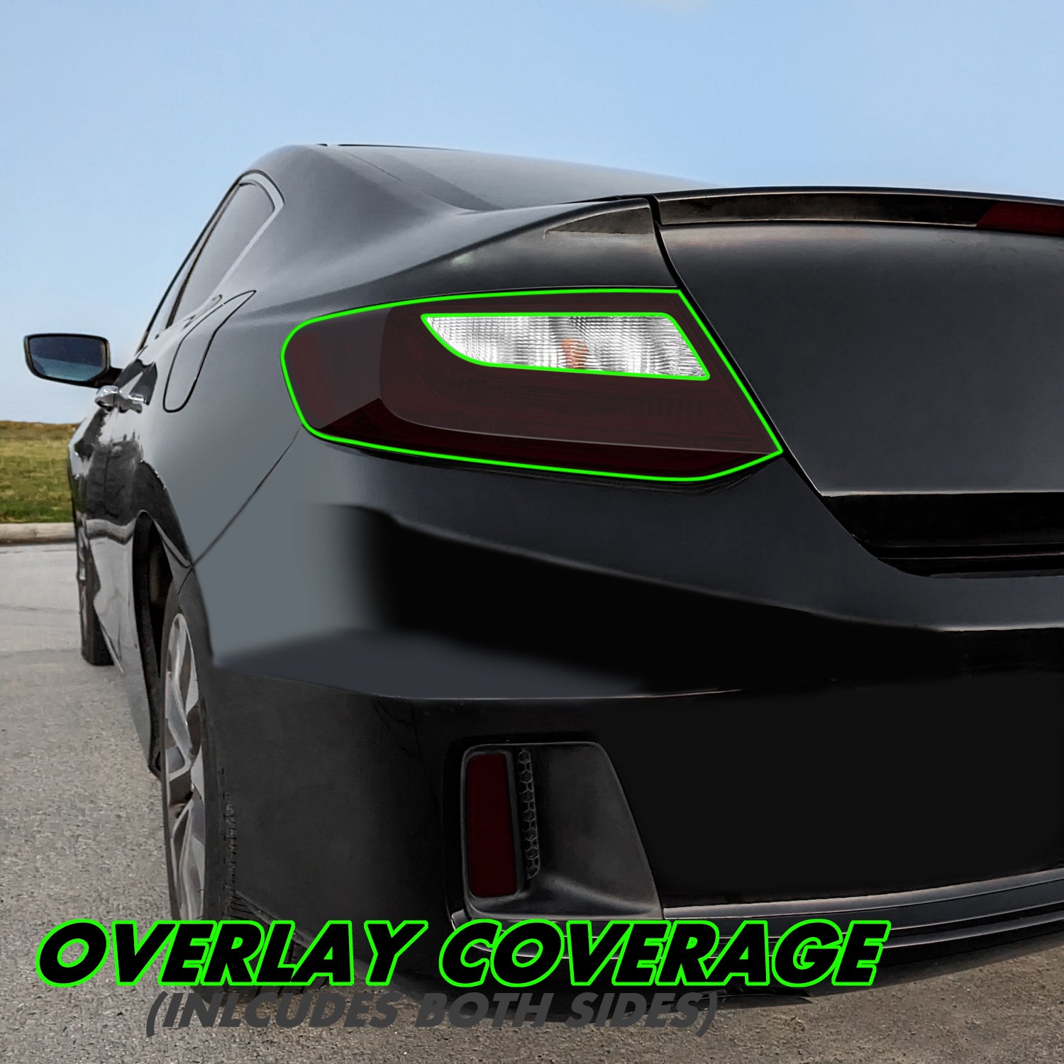 2013-2015 Honda Accord Coupe | Tail Light Cutout PreCut Tint Overlays