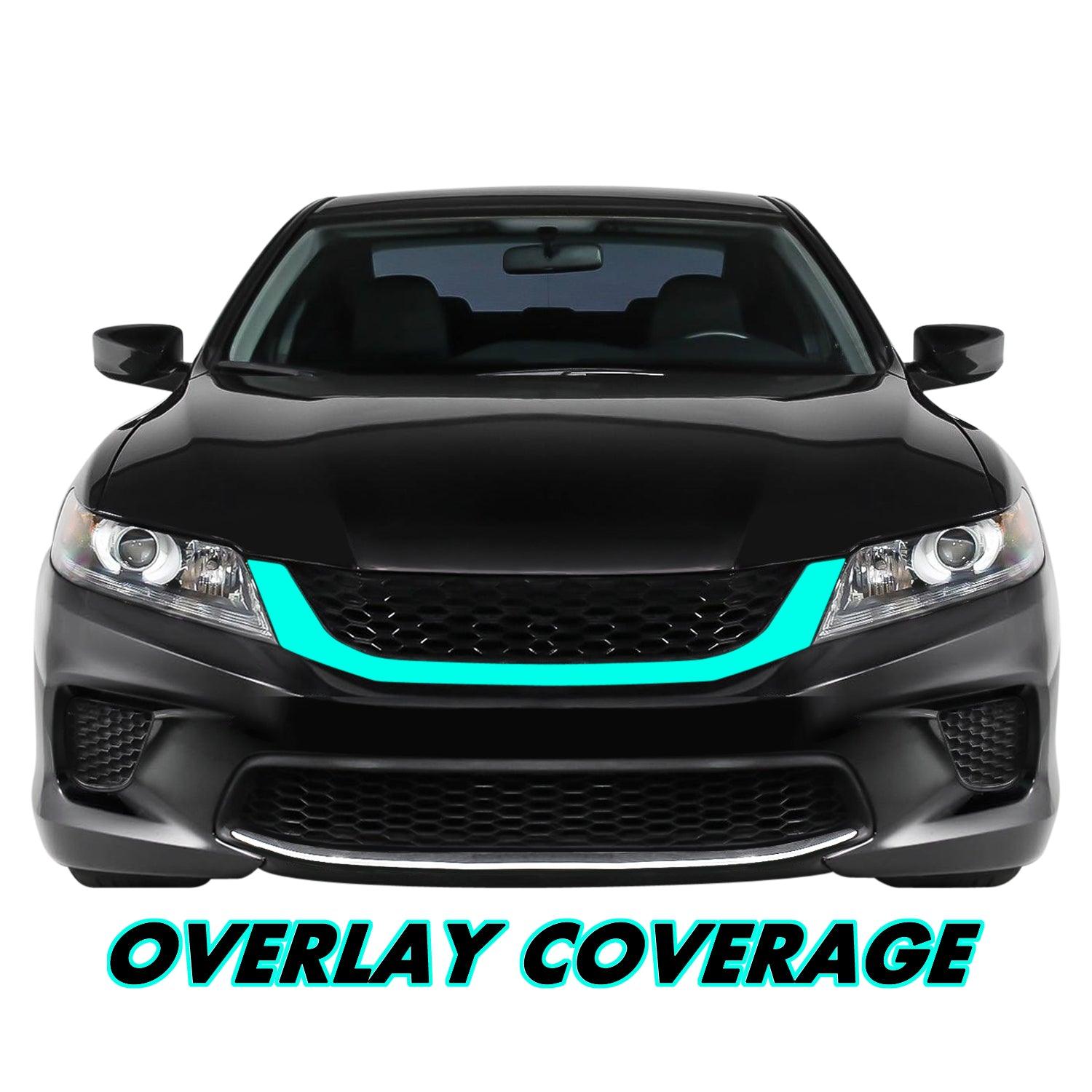 2013-2015 Honda Accord Coupe | Front Grill Trim Chrome Delete PreCut Vinyl Wrap