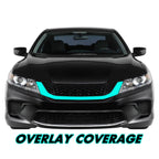 2013-2015 Honda Accord Coupe | Front Grill Trim Chrome Delete PreCut Vinyl Wrap