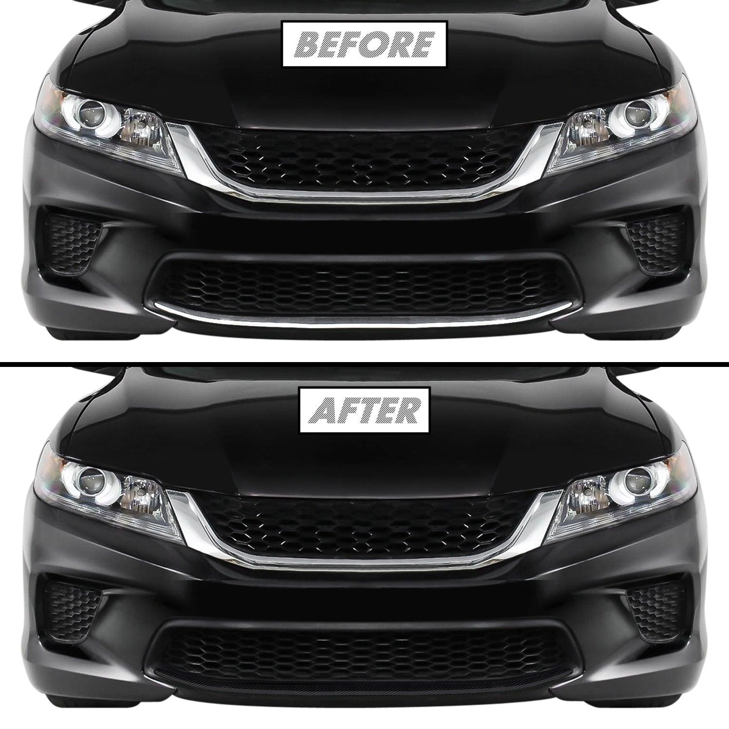 2013-2015 Honda Accord Coupe | Lower Lip Trim Chrome Delete PreCut Vinyl Wrap