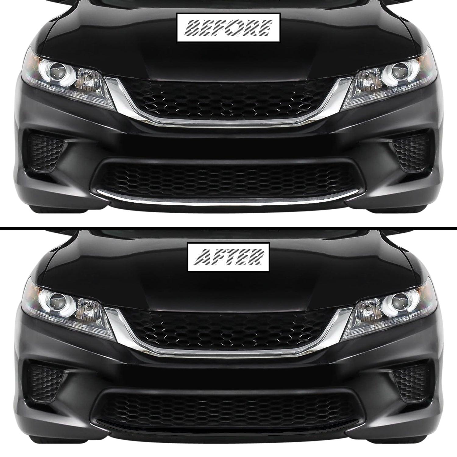 2013-2015 Honda Accord Coupe | Lower Lip Trim Chrome Delete PreCut Vinyl Wrap